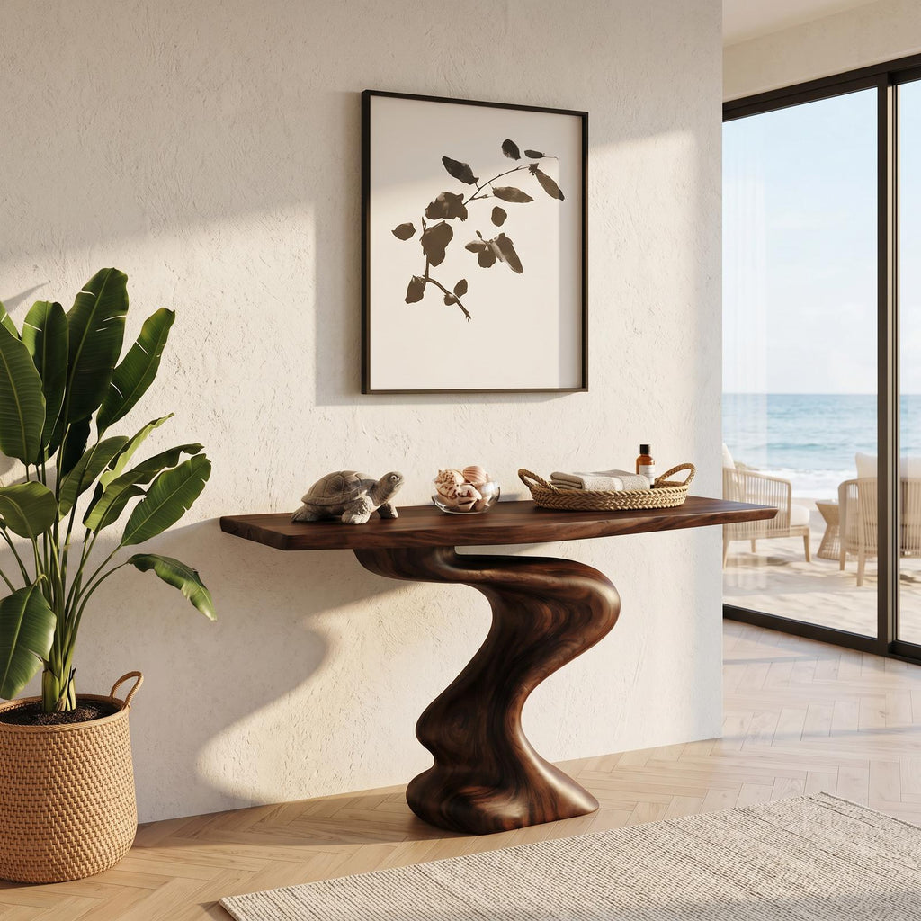 Handcrafted Modern Console Table Furniture Decor