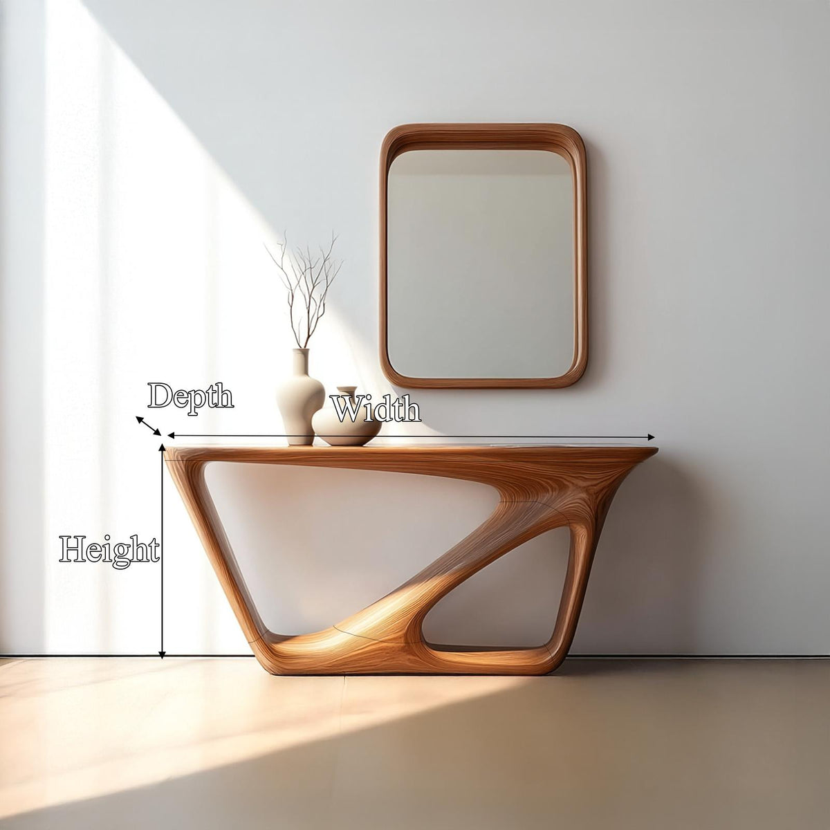 Mid Century Console Table Living Room Or Entryway