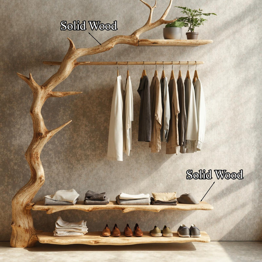 Rustic Standing Coat Rack Wall Clothes Rack Tree Branch Coat Rack