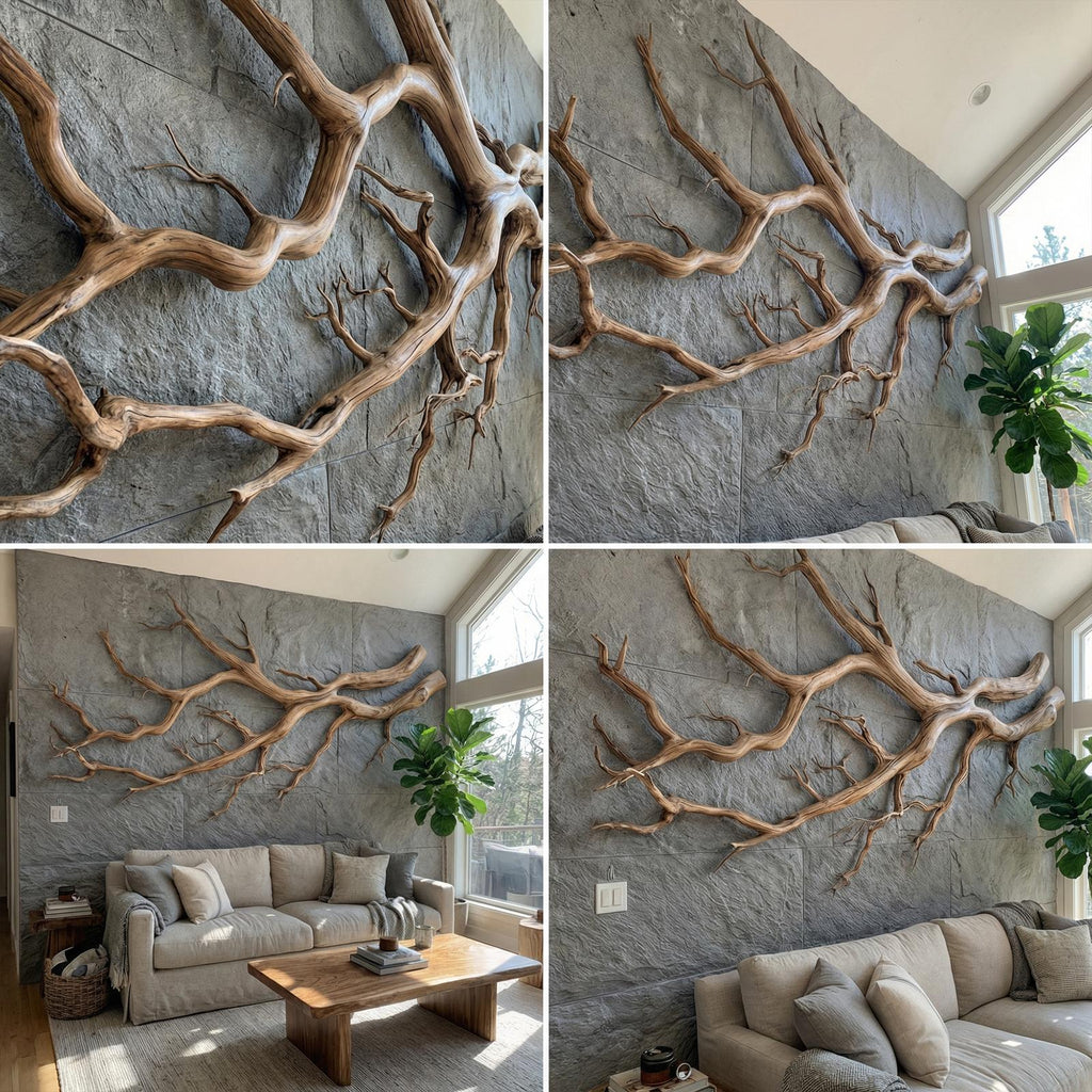 Modern Farmhouse Driftwood Branch Wall Decor Living Room