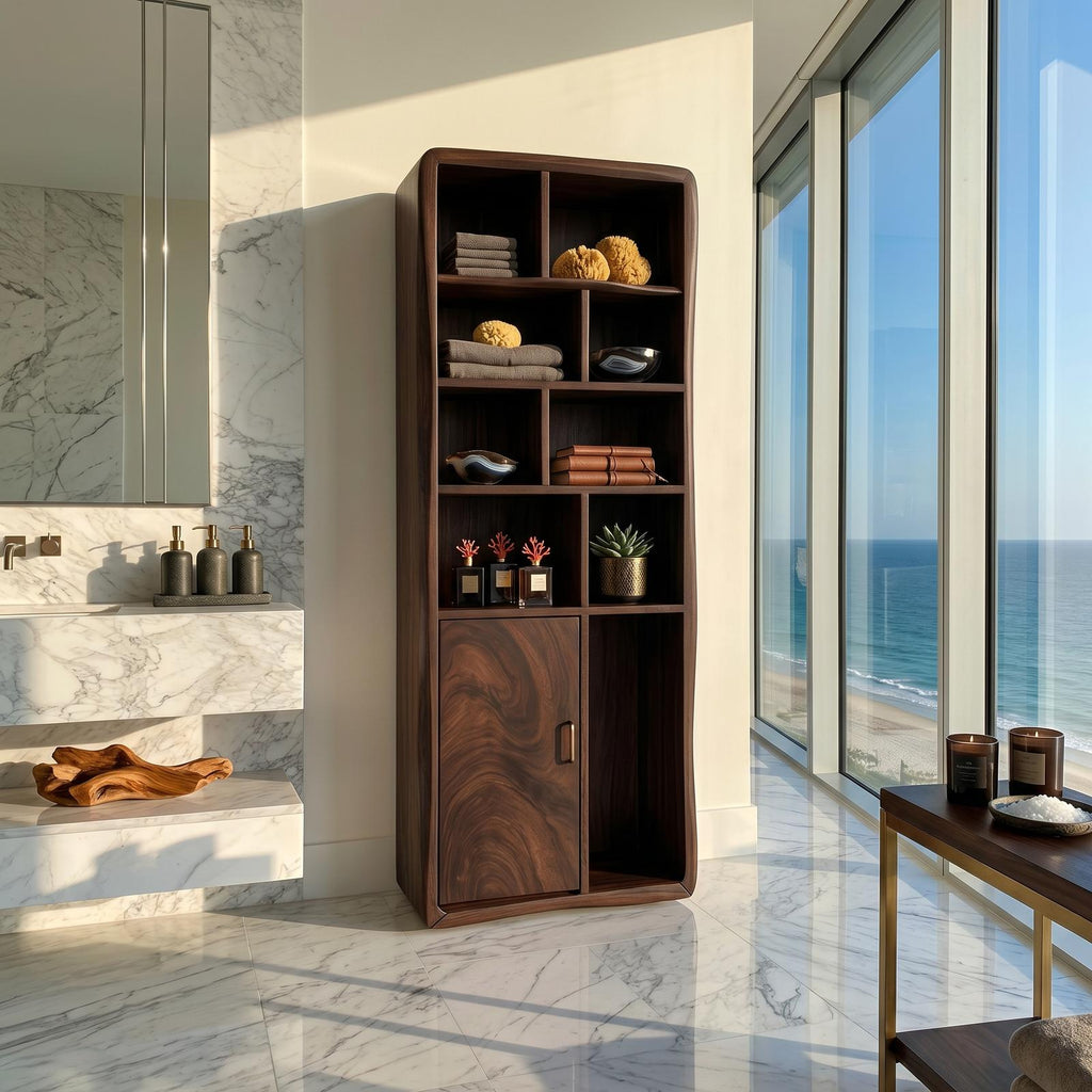 Minimalist Wood Display Storage Cabinet, Coastal Residence Oak Sideboard Credenza