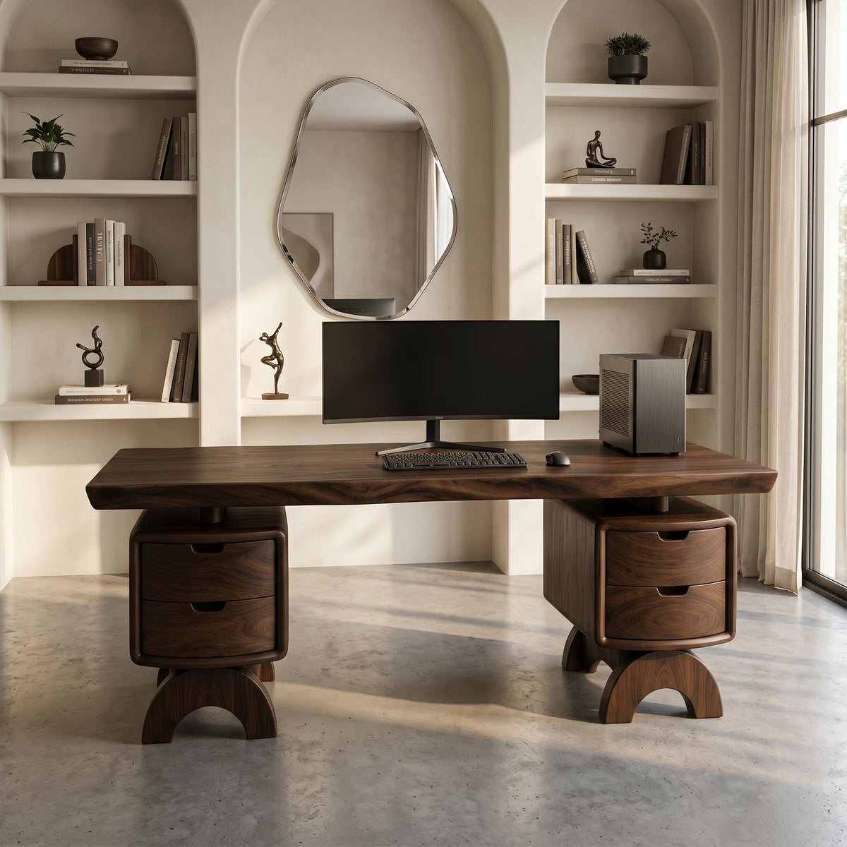 Contemporary Executive Desk Bedroom Office