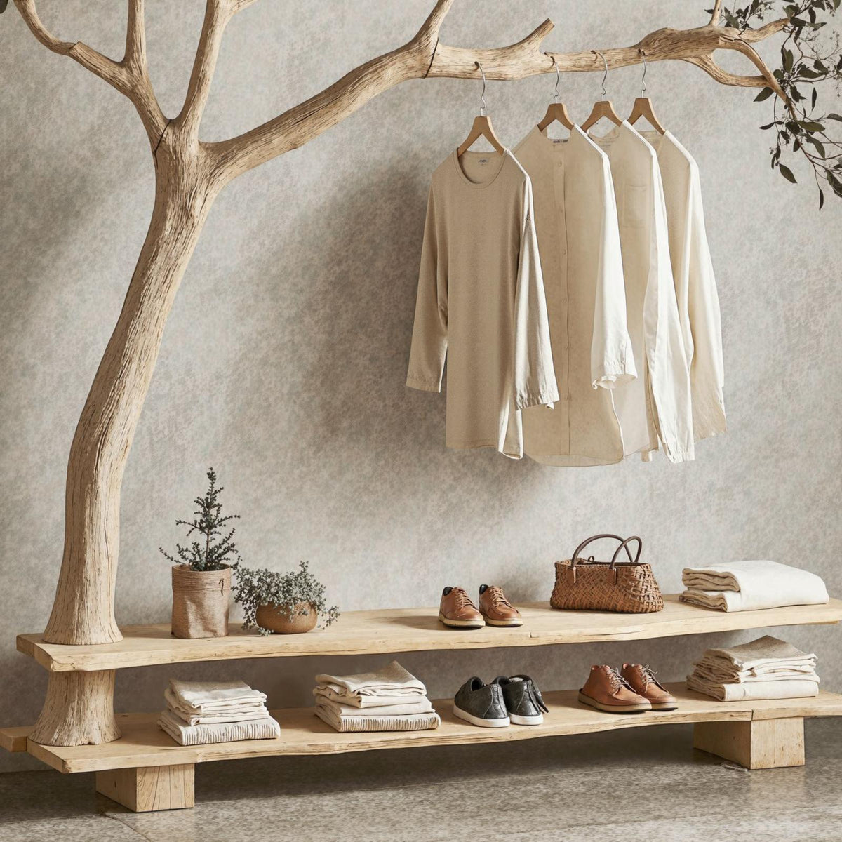 Wall Mount Coat Rack Hall Tree With Bench Shoe Storage