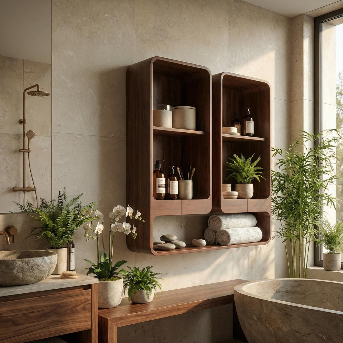 Sculptural Bathroom Cabinet Unique Design For Bathroom