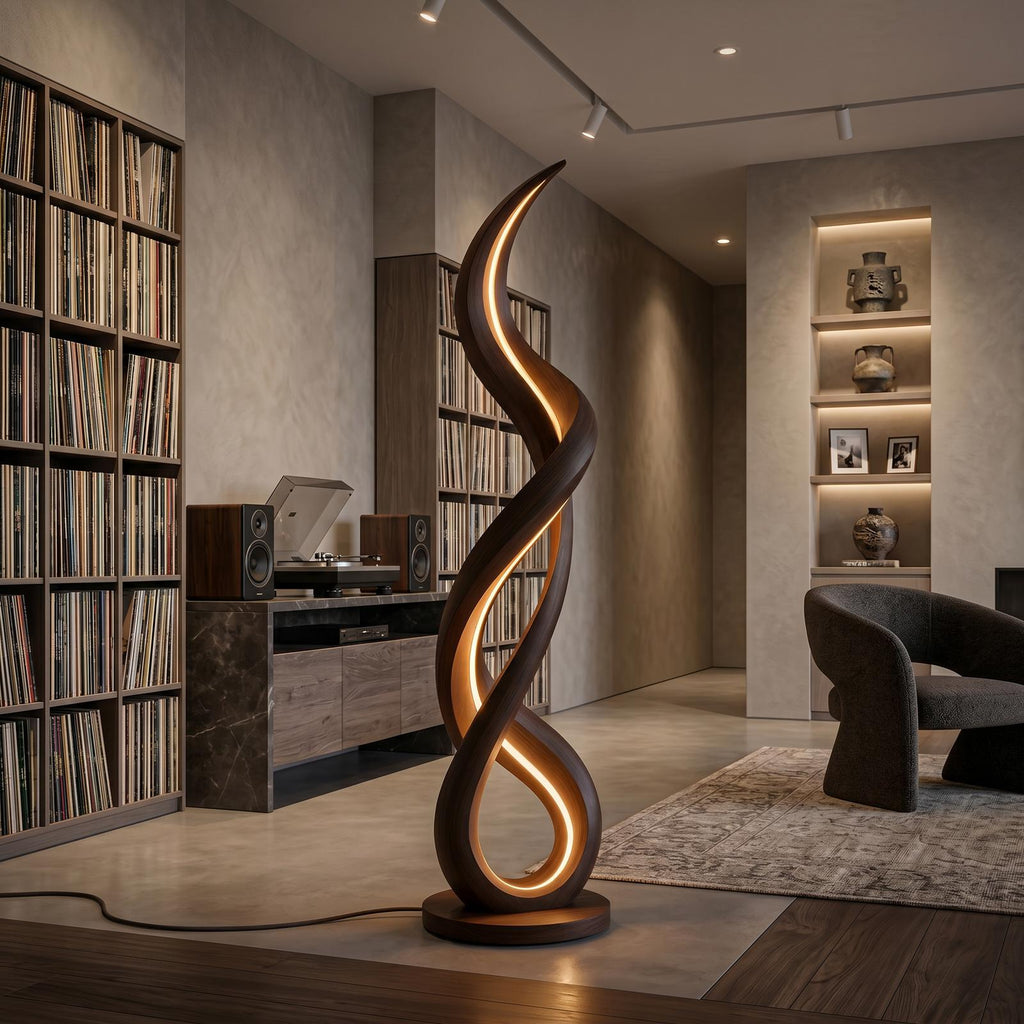 Organic Gentle Wave Floor Lamp For Modern Interior