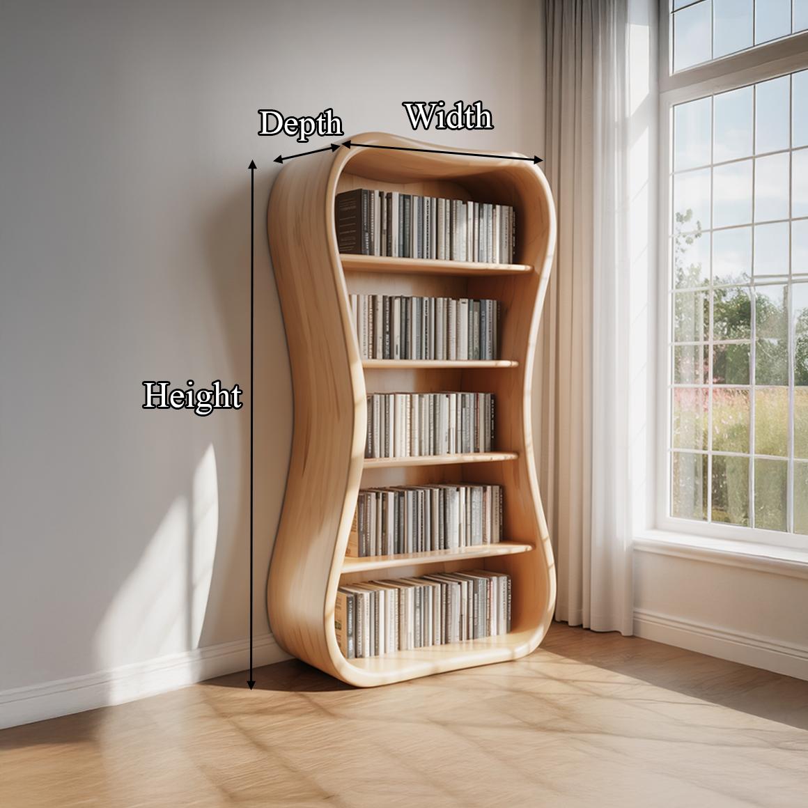Modern Sculpted Bookshelf Reading Room Or Study Room