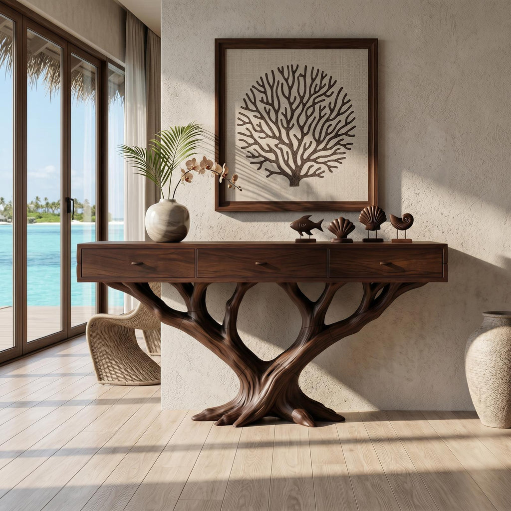 Luxury Branch Base Console Table Designer Residence