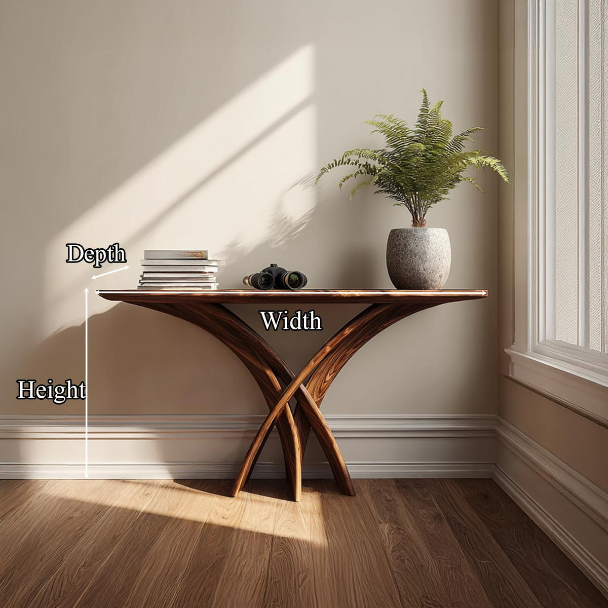Rustic Wall Console Table Entryway
