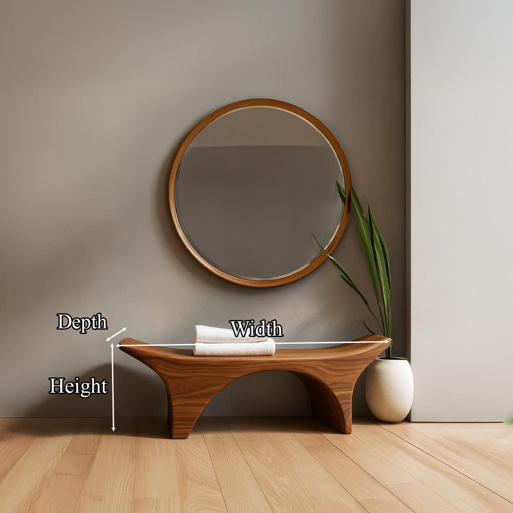 Rustic Spa Bench Bathroom Shower Seating Modern