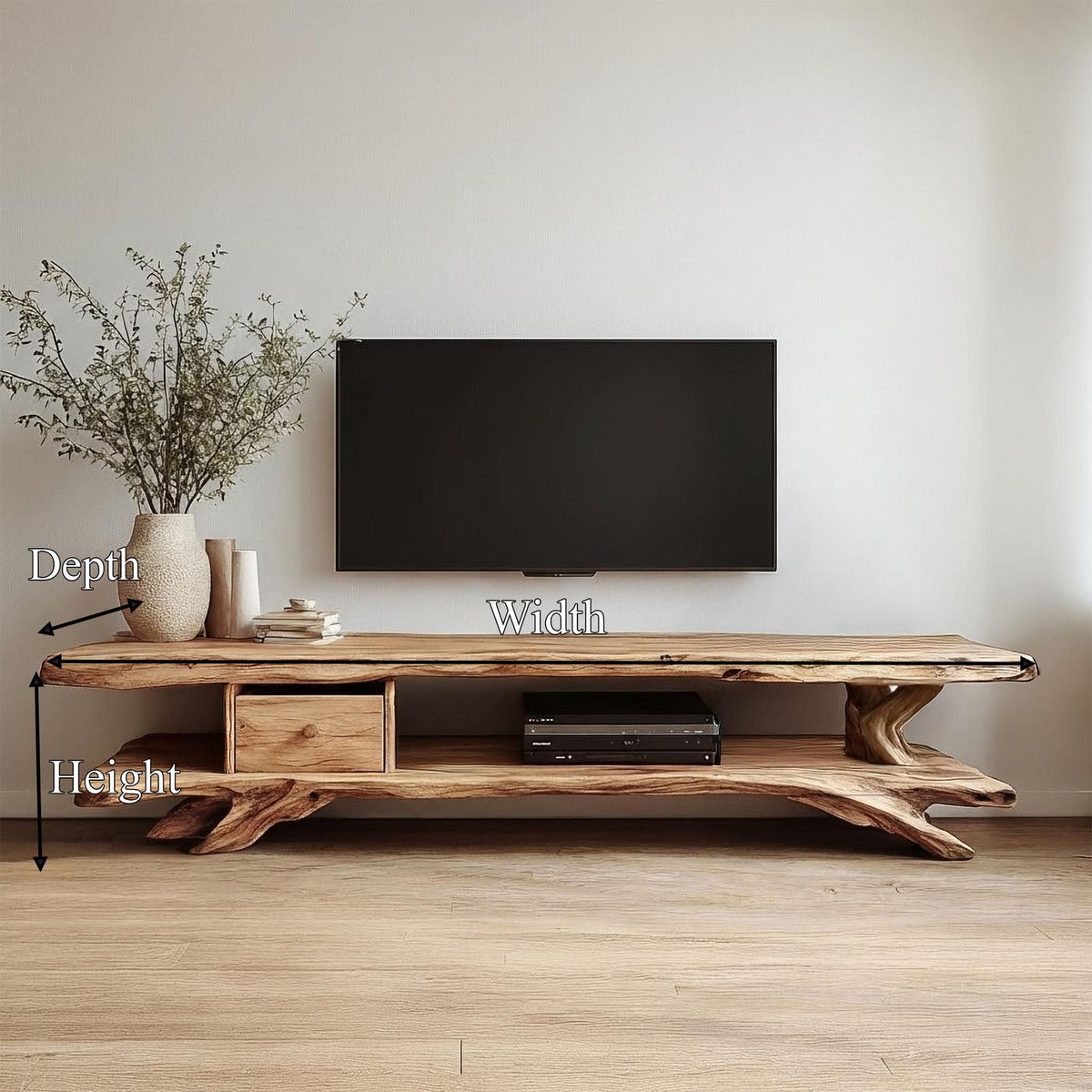 Rustic TV Console For Living Room And Family Space