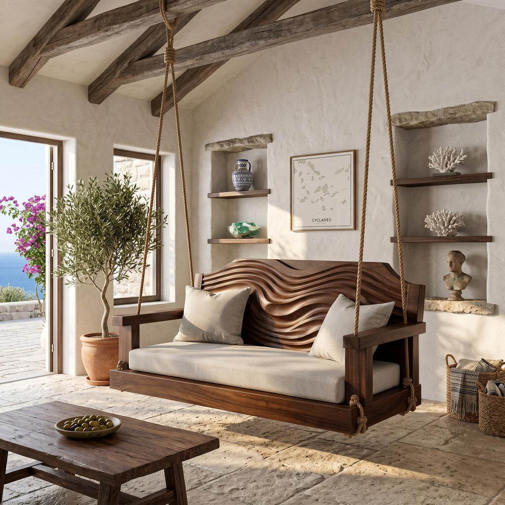 Contemporary Sculptural Back Indoor Swing Reading Corner Interior SILDTTNSWI007