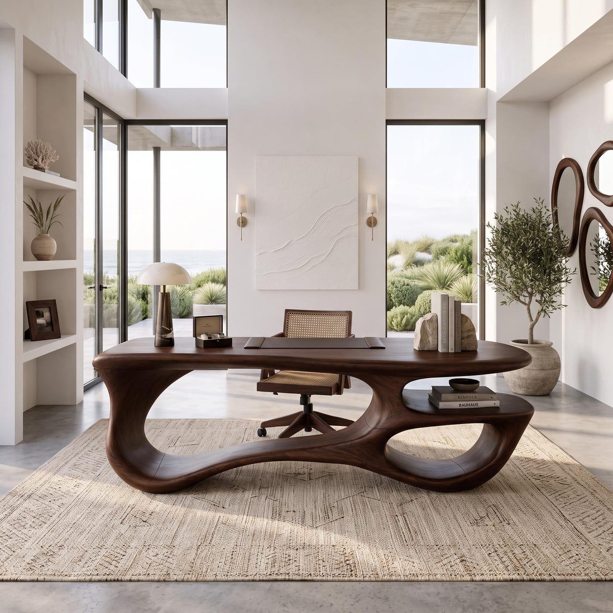 Handcrafted Loop Frame Desk Bedroom Home Office