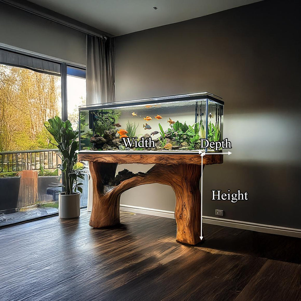 Rustic Organic Luxury Aquarium Stand Entryway Or Living Room