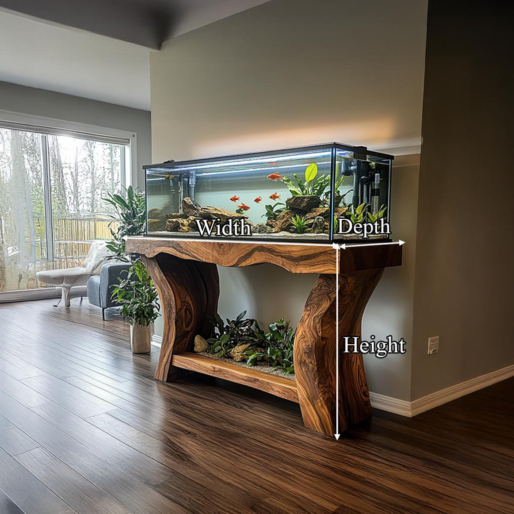 Rustic Organic Luxury Aquarium Stand Living Room Or Sunroom