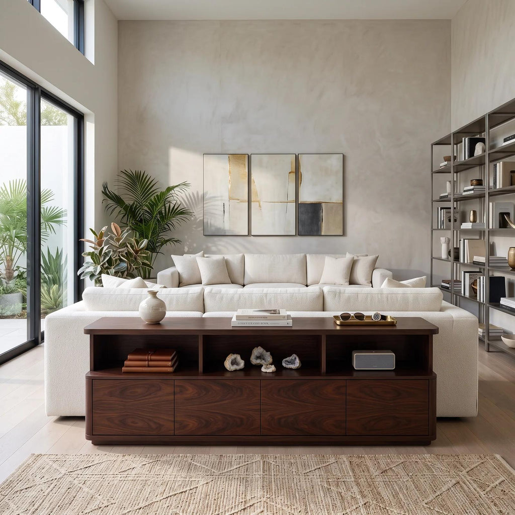 Contemporary Cabinet Console Table For Elegant Entryway