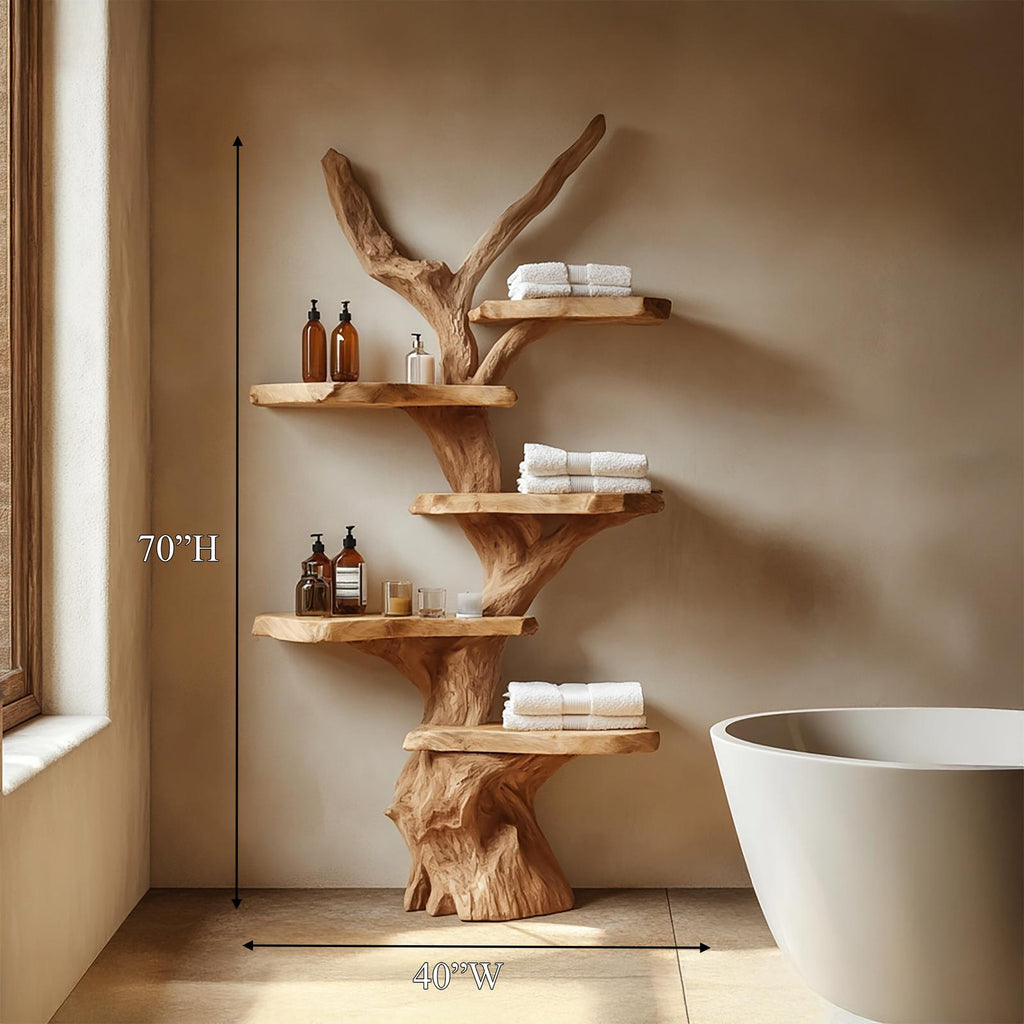 Sculptural Branch Bathroom Shelf Bathroom Interior Spa Display