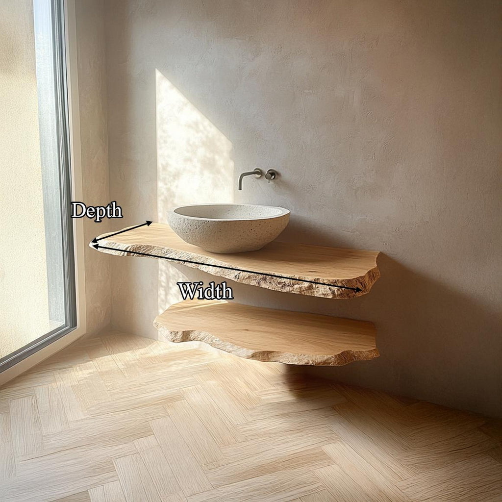 Rustic Floating Shelf Vanity Bathroom SINLSABRV178