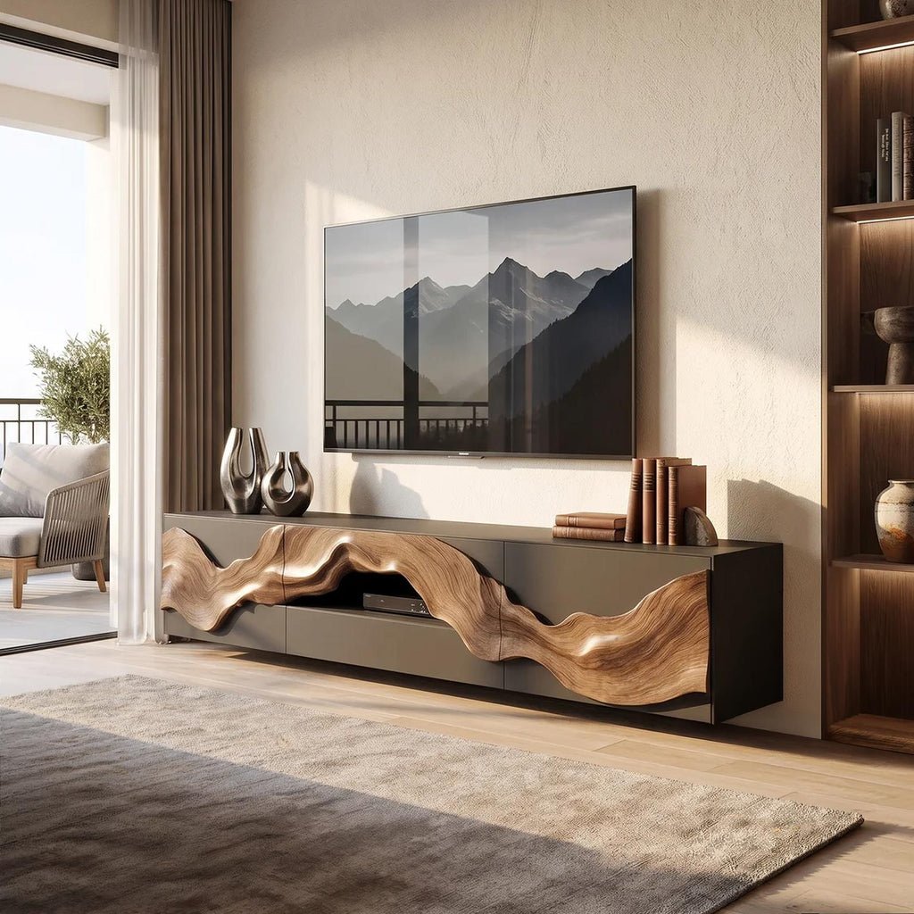 Farmhouse TV Console For Living Room Furniture Decor