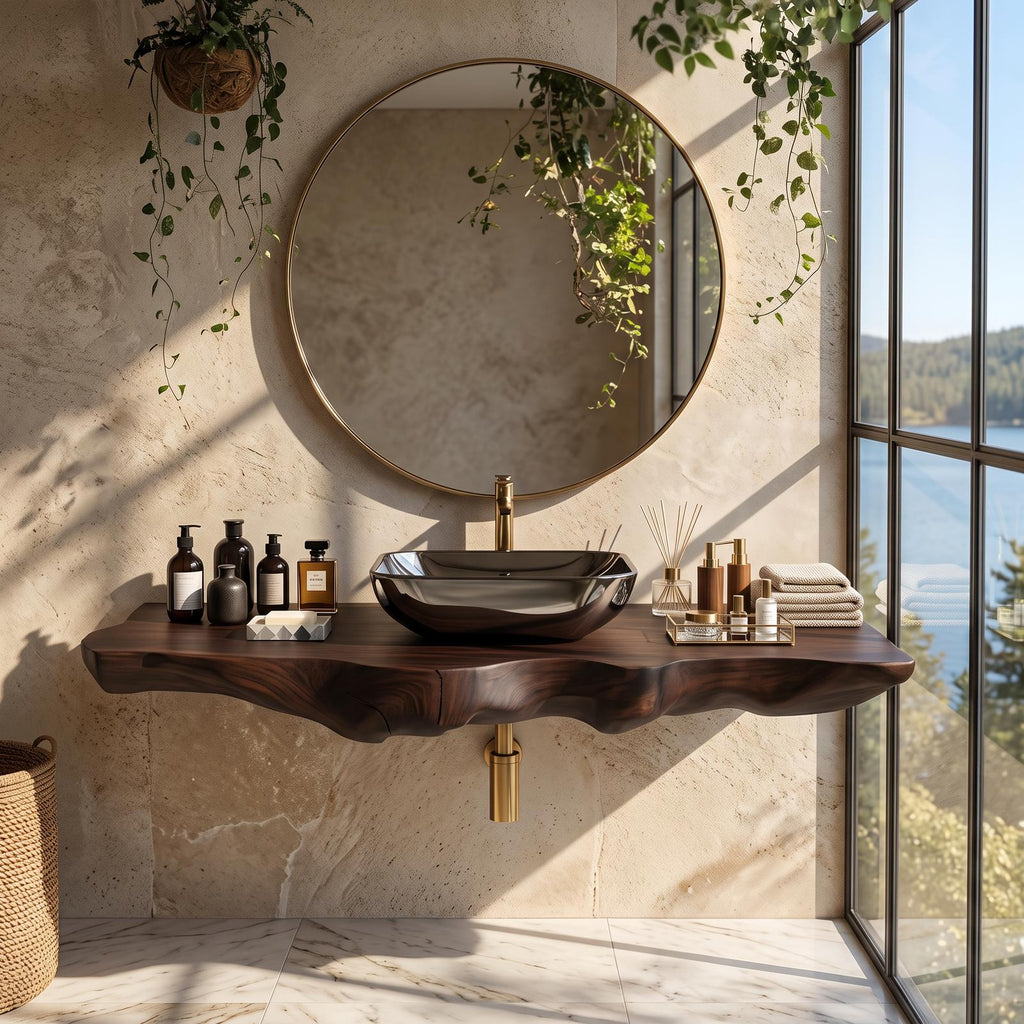 Rustic Wood Vanity For Elegant Bathroom Decor SILDTTRBAS019
