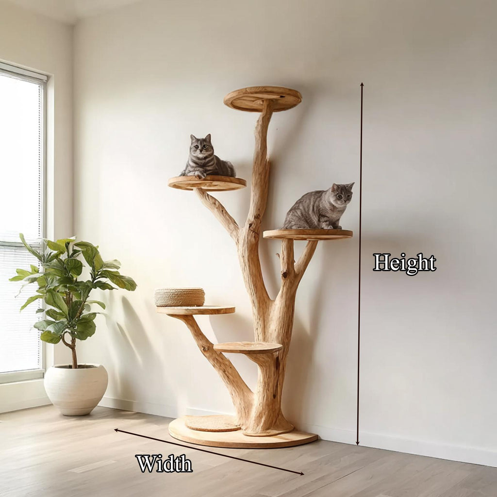 Rustic Tree Cat Tower Modern Living Room SINLSATT024
