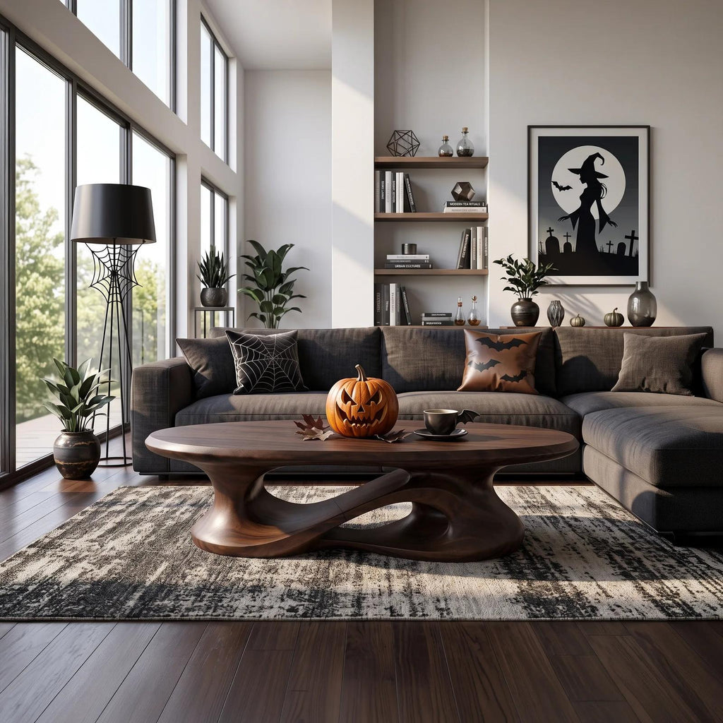 Contemporary Halloween Curved Coffee Table For Home Interior SILDTTNCF071
