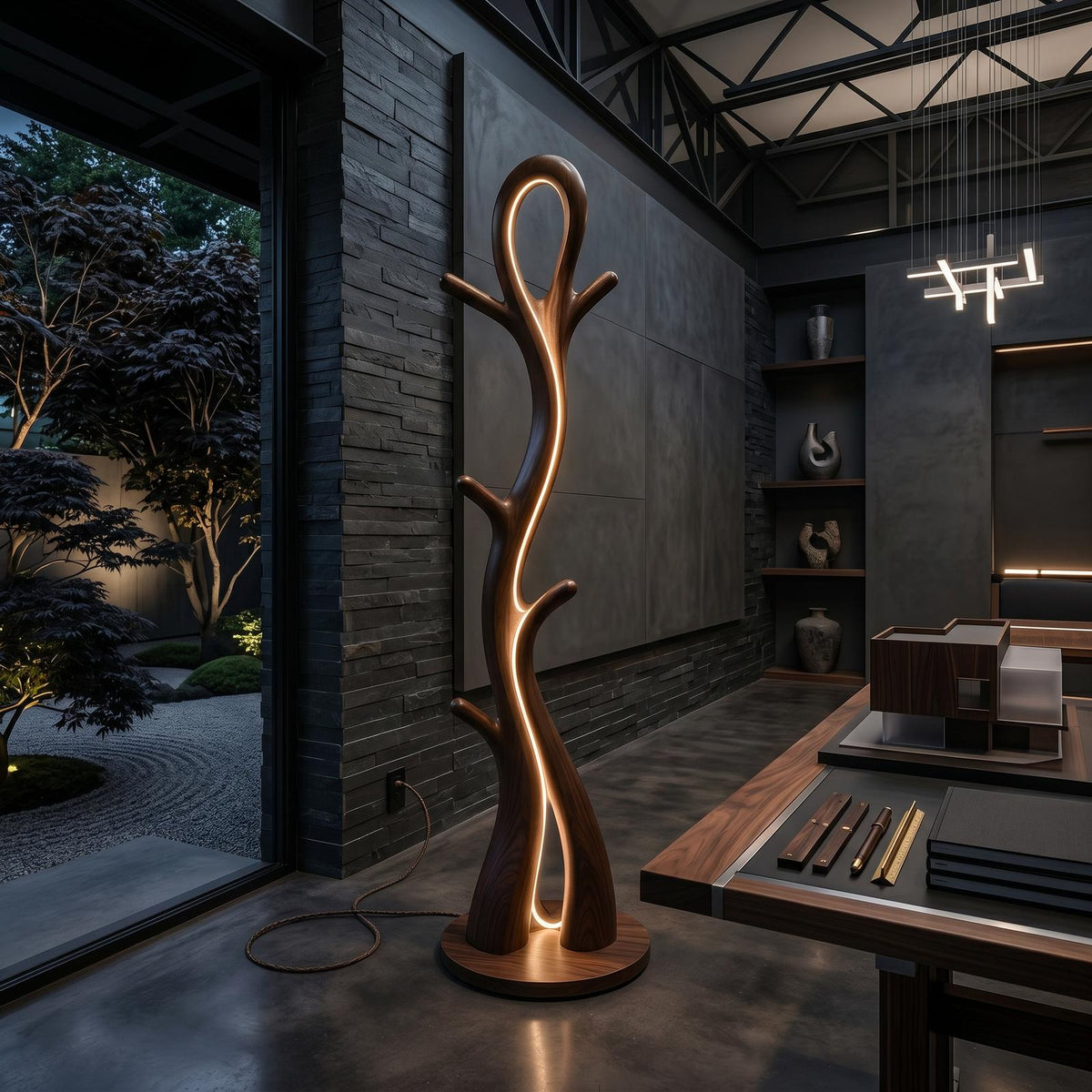 Contemporary Botanical Lamp With Hooks For Lounge SILDTTNLAM016