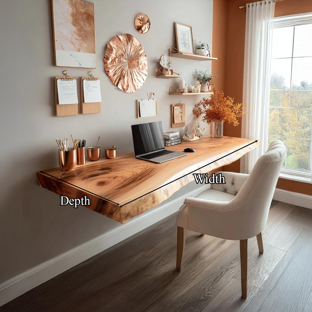 Rustic Floating Desk Studio Apartment