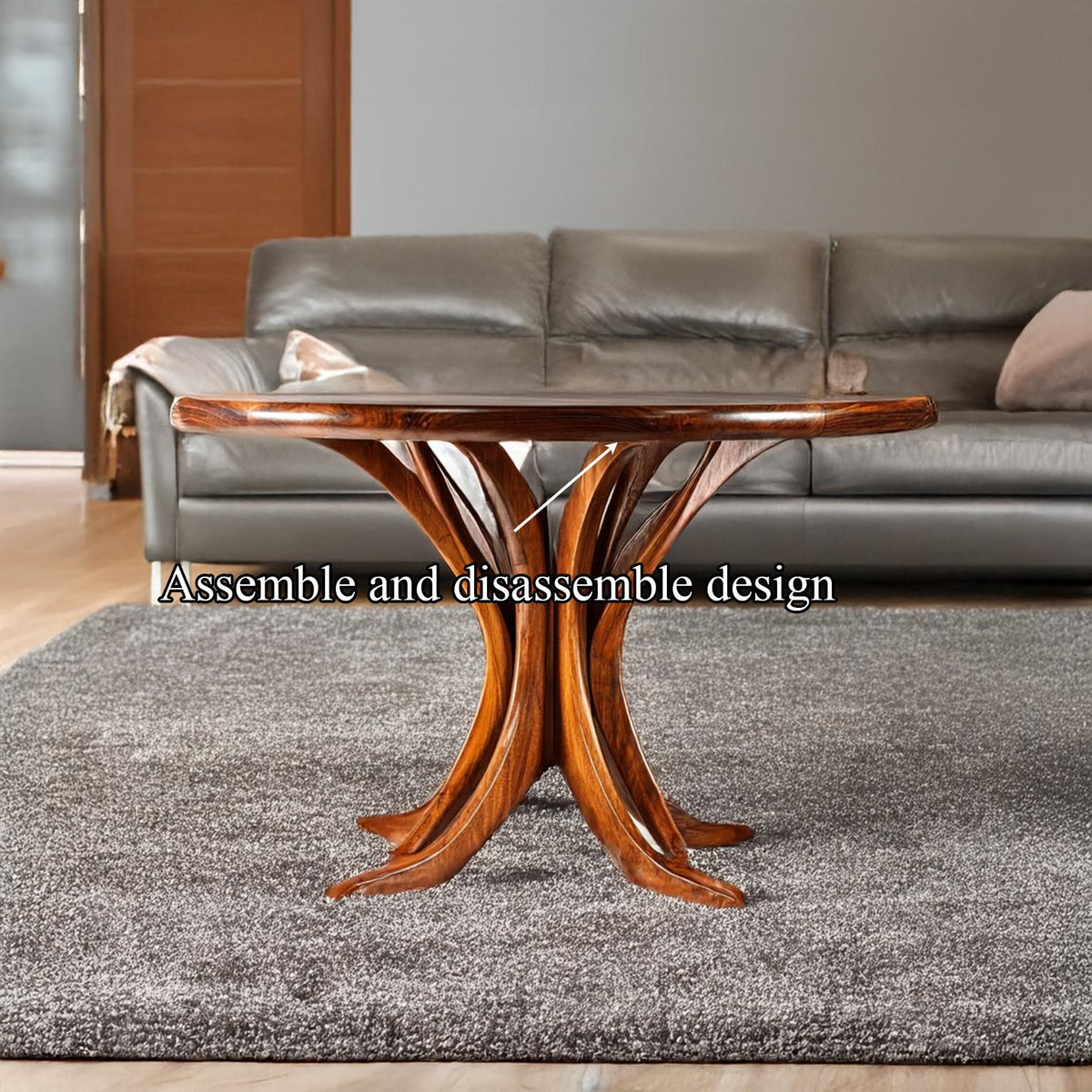 Live Edge Coffee Table Rustic Wood Home Decor Gift