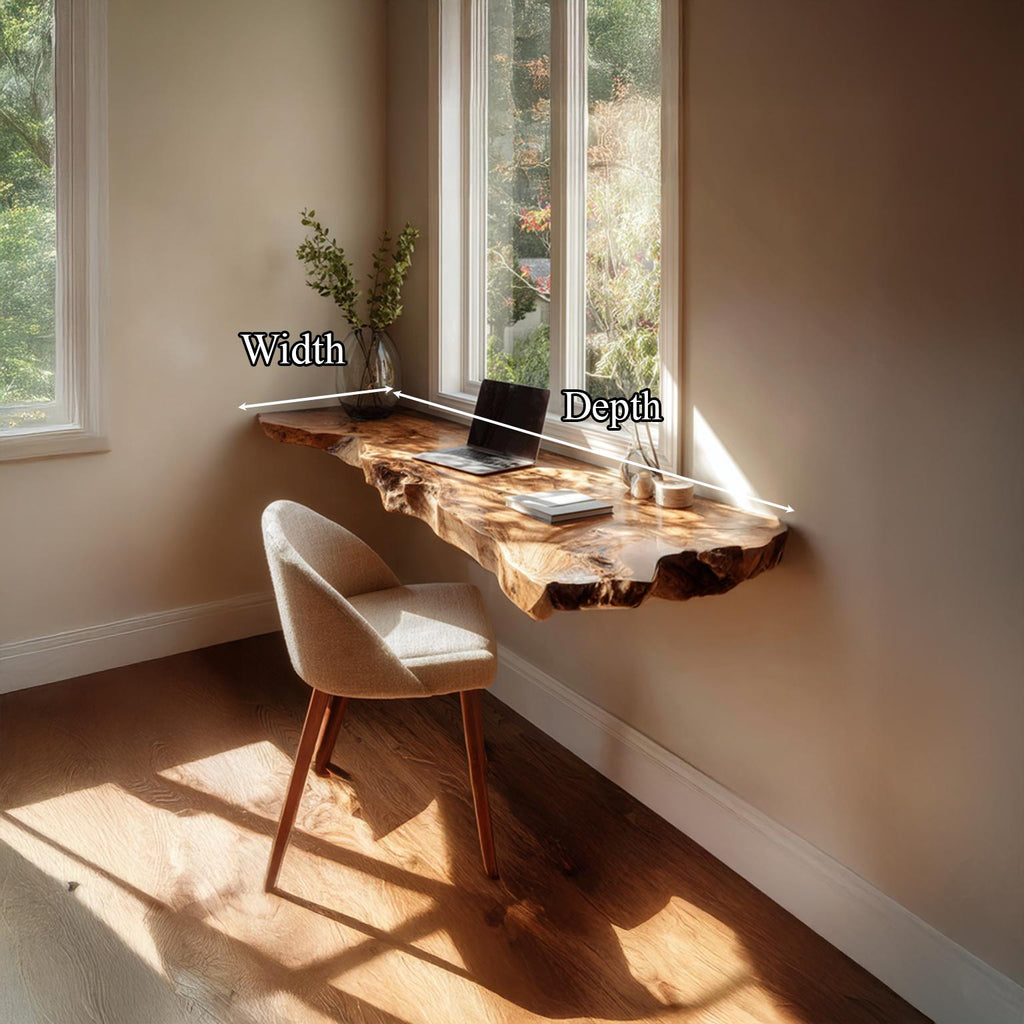 Mid Century Floating Desk Small Office
