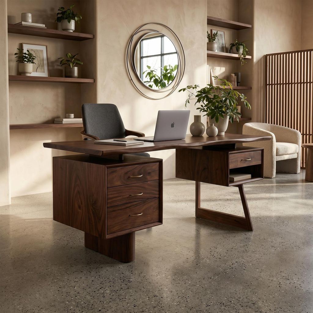 Minimalist Executive Desk Home Workspace