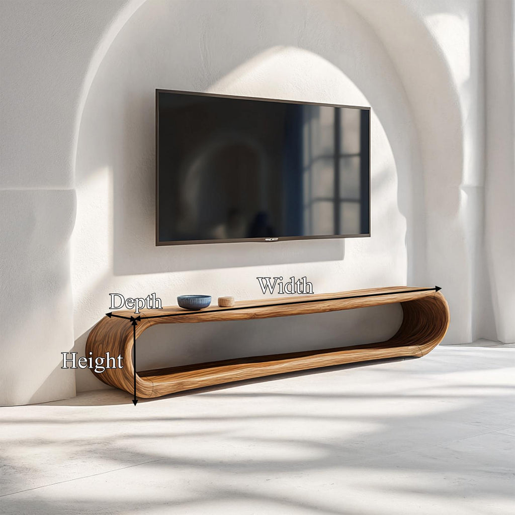 Mediterranean Organic TV Stand Living Room And Bedroom
