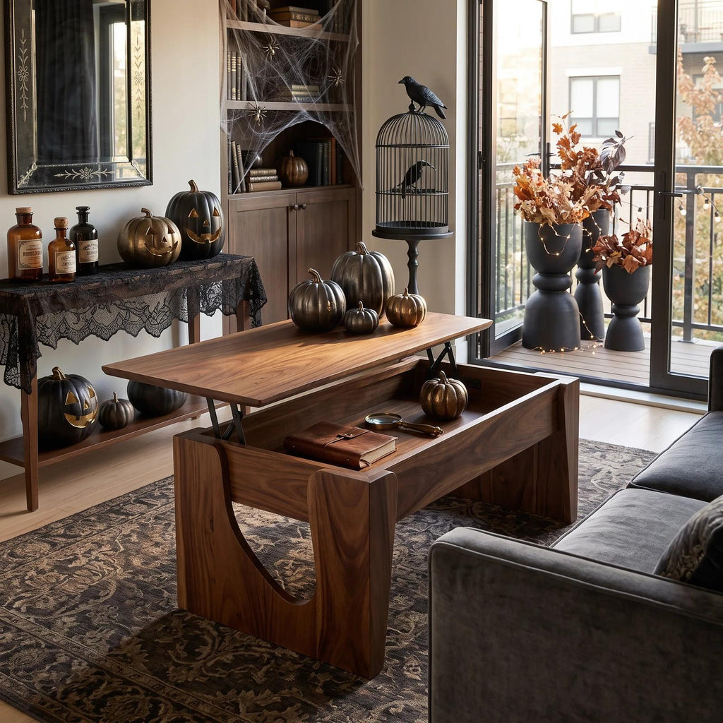 Handcrafted Halloween Lift Top Coffee Table Urban Loft