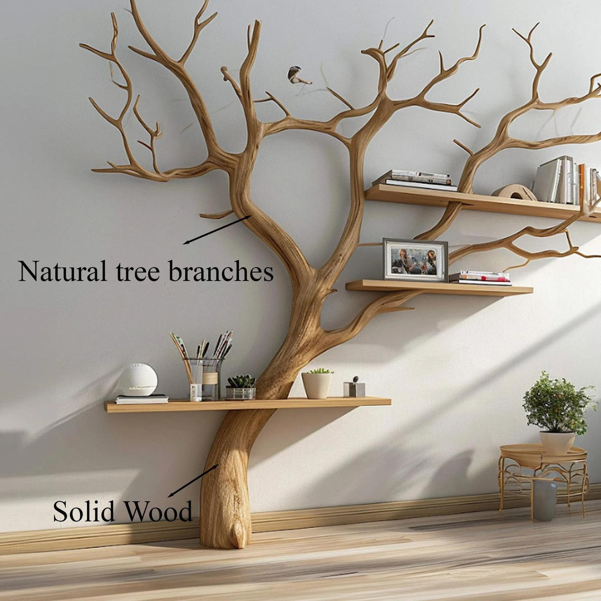Tree Branches Wall Bookshelf Decorations