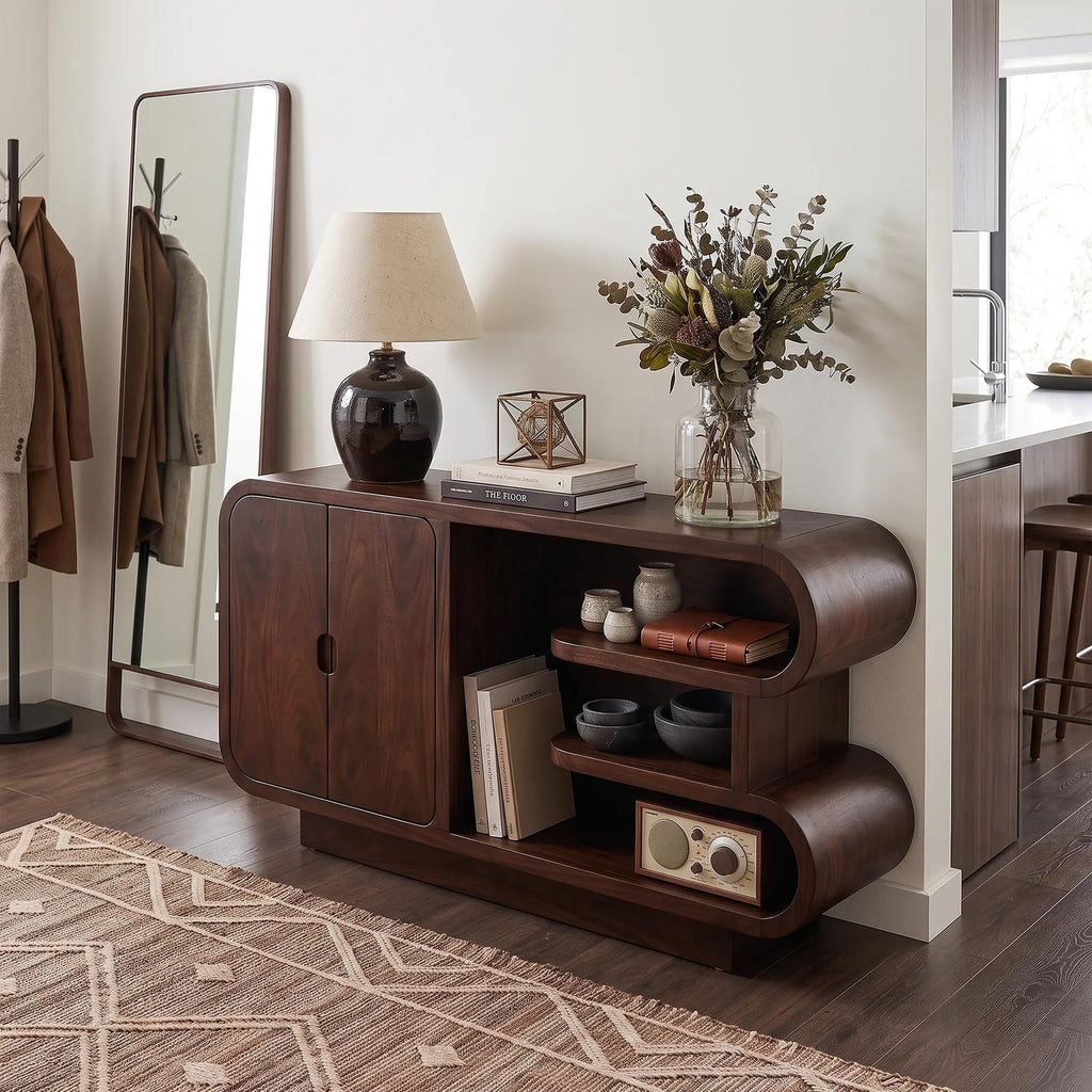 Organic Modern Storage Credenza Living Room