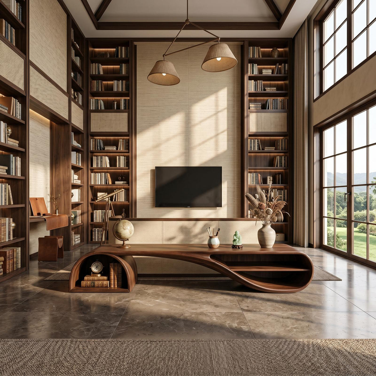 Minimalist Floating TV Stand, Wall-Mounted Wooden Media Console for Apartment Living Room