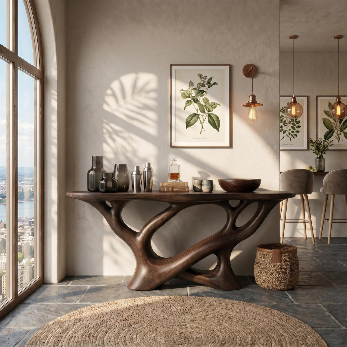 Modern Infinity Console Table Luxury Residence