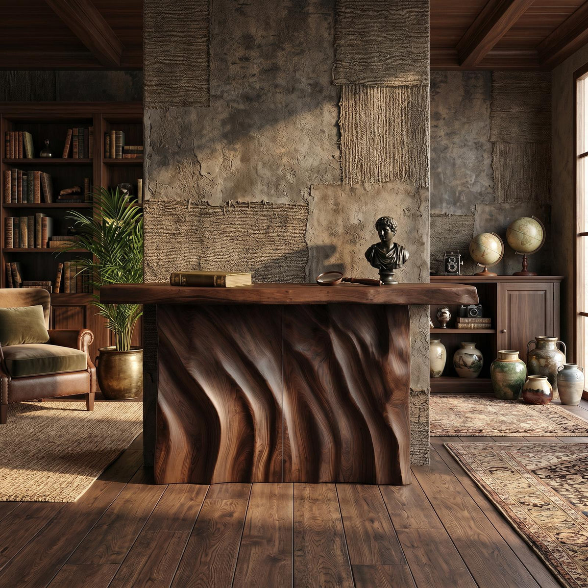 Contemporary Live Form Hall Table For Penthouse Interior Space