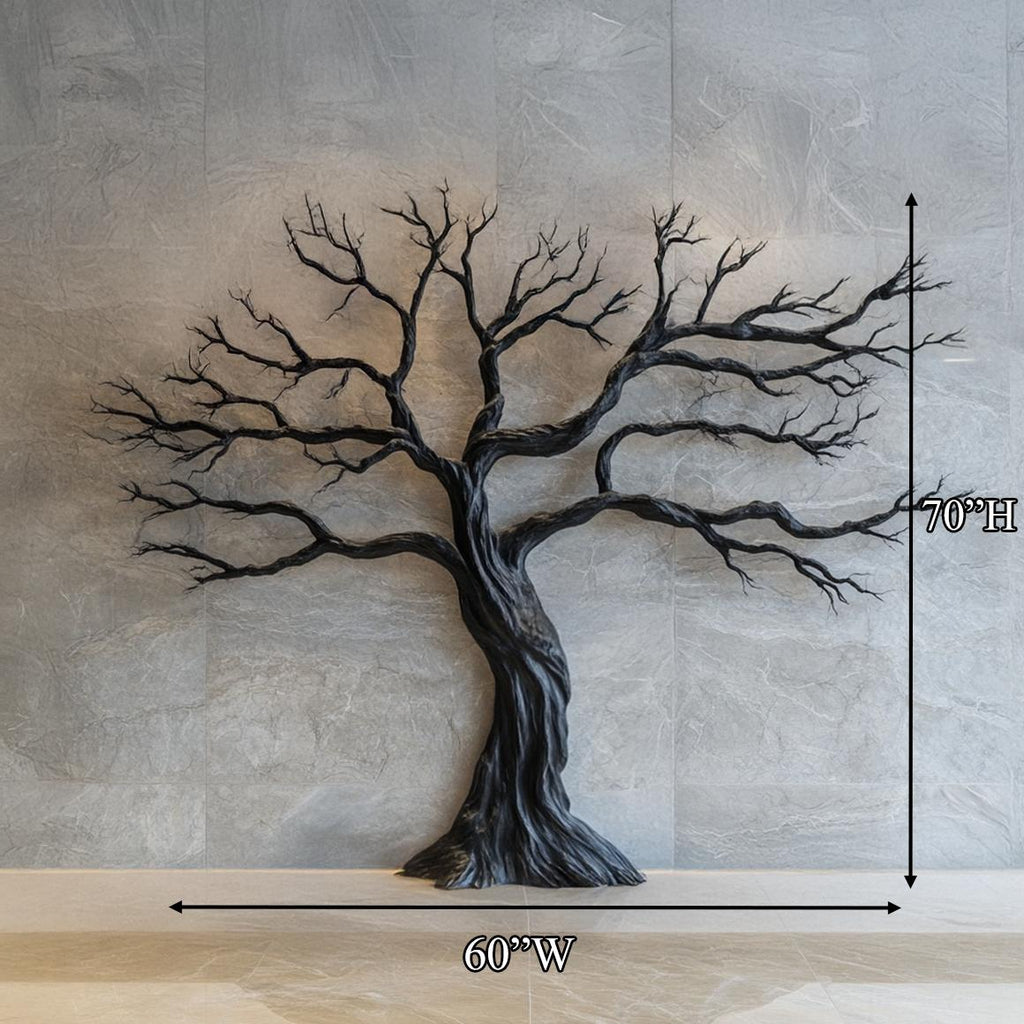 Rustic Tree Wall Art For Living Room And Interior Wall