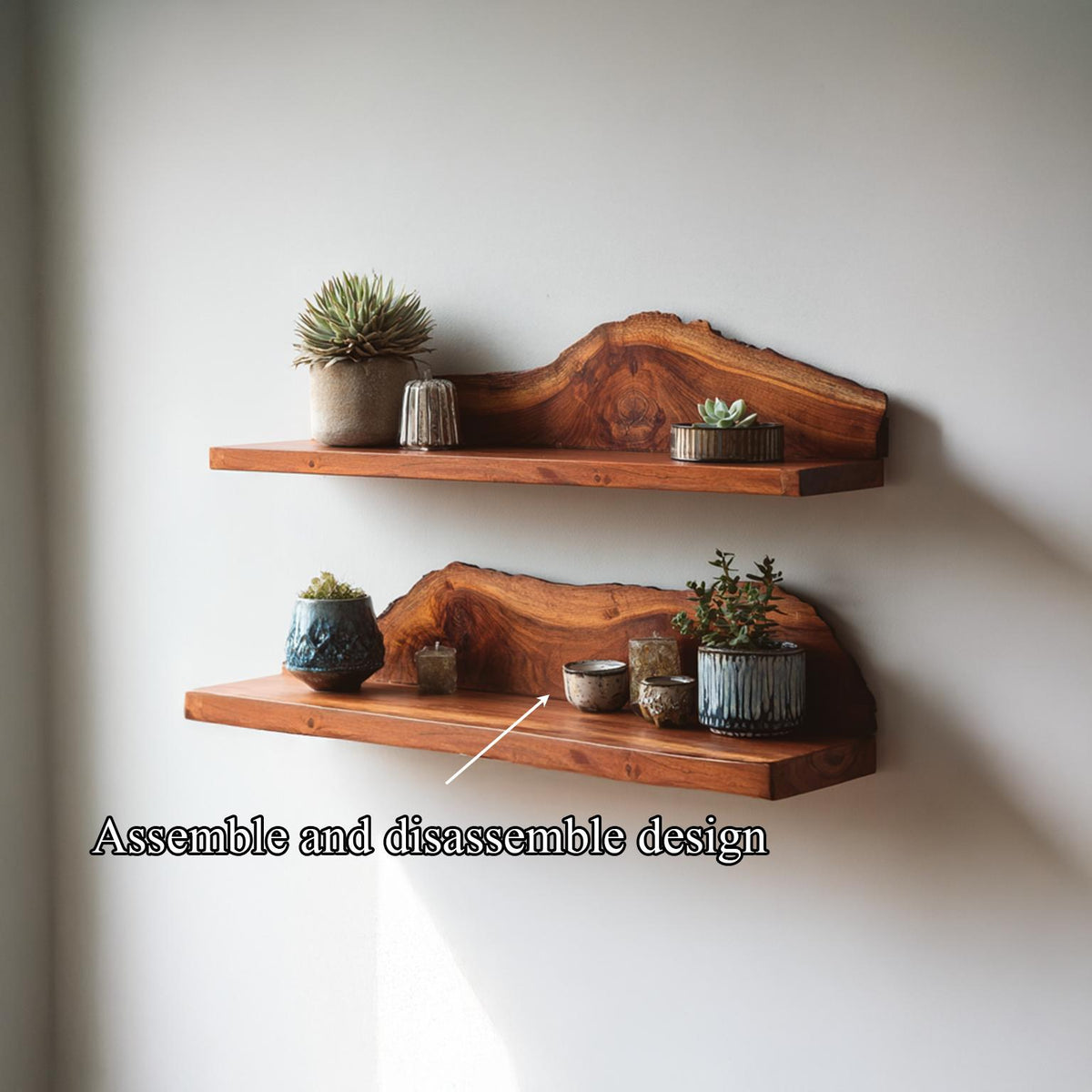 Rustic Floating Shelves Living Room Decoration Gift