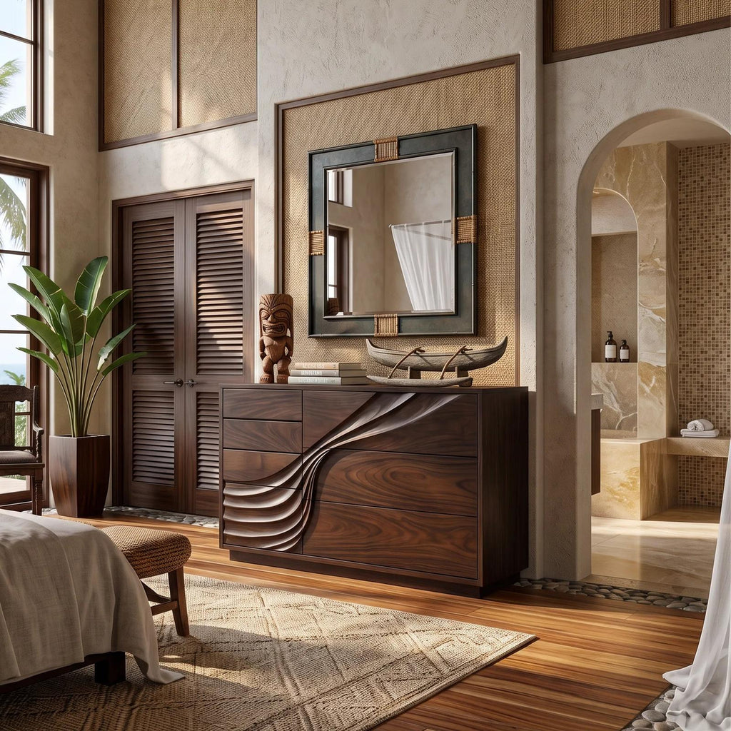 Contemporary Flowing Dresser Drawer For Bedroom Interior SILDTTNDR003