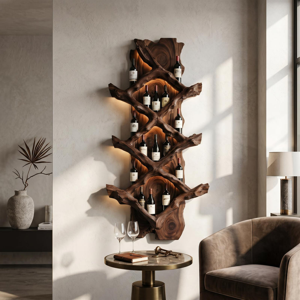 Rustic Wine Holder For Furniture Country Bar Vibe