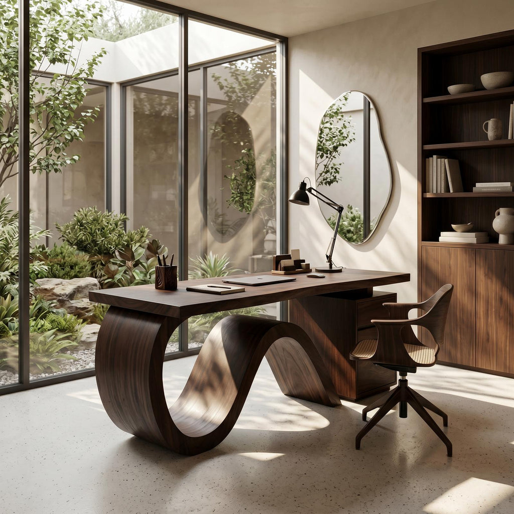 Organic Live Edge Executive Desk City Office