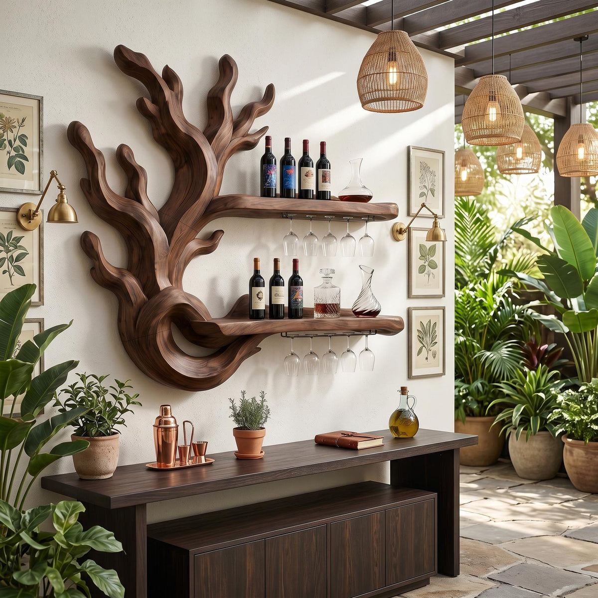 Modern Wine Bottle Storage For Dining Room
