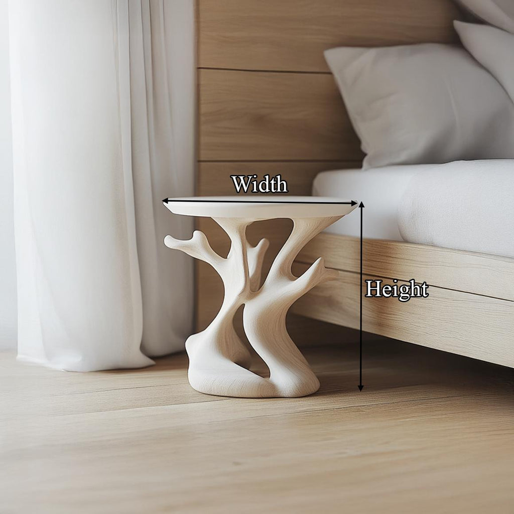 Mid-Century Nightstand, Solid Wood Bedside Table, Modern Accent Side Table for Bedroom & Living Room Decor