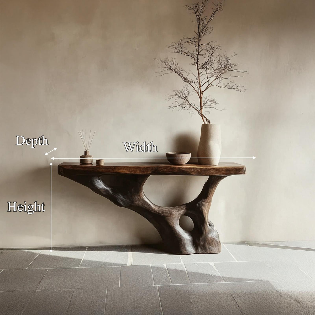 Rustic Console Table Living Room Or Entryway