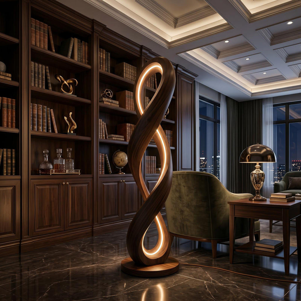 Contemporary Infinity Lamp With Table For Lounge SILDTTNLAM026