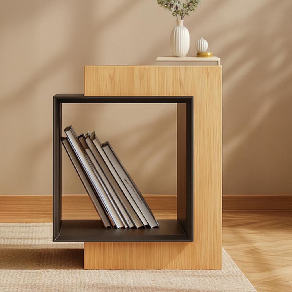 Mid Century End Table Living Room Space