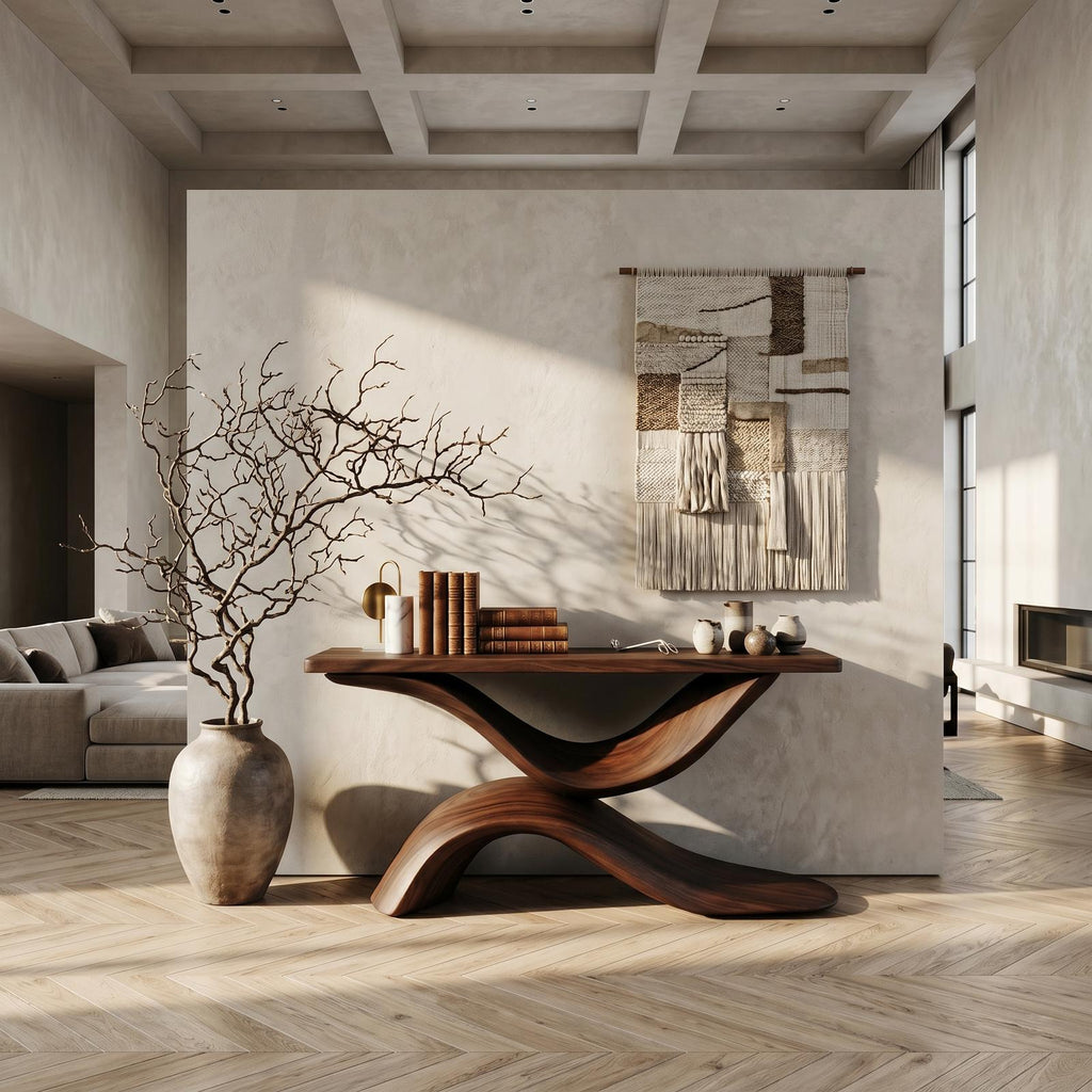Handcrafted Live Edge Console Table Furniture Decor