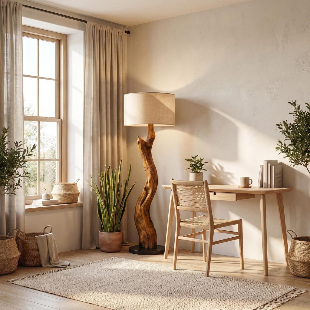Organic Modern Standing Lamp For Bedroom And Living Room