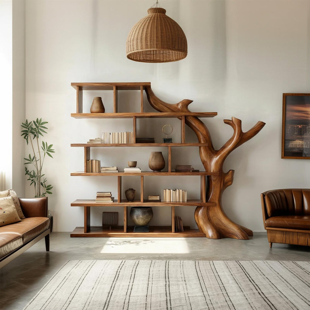 Organic Tree Bookshelf For Living Room And Home Library